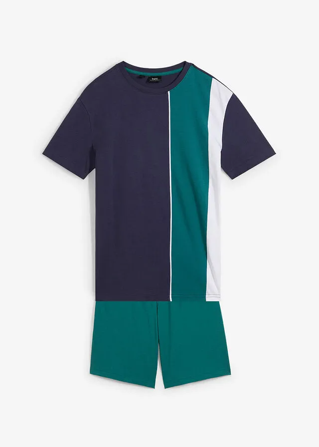 CAMISETA Y PANTALóN CORTO (2 PIEZAS) AZUL MARINOBLANCOAZUL PETRóLEO